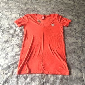 Victoria Secret Pink coral Vneck shirt